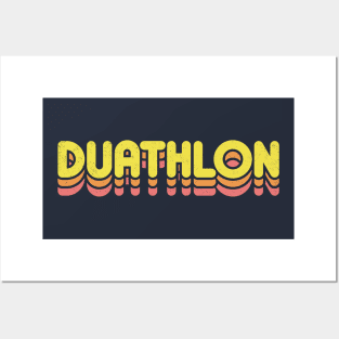 Retro Duathlon Posters and Art